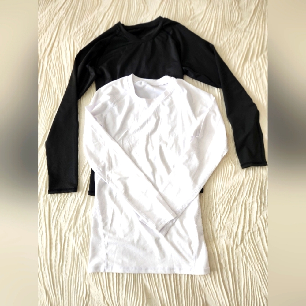 Black and White Long Sleeve Shirts